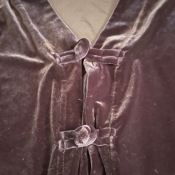 beautiful Coldwater Creek Jacket Black Velvet Jacket Toggle Closures small - Picture 2 of 7